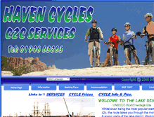 Tablet Screenshot of havencycles-c2cservices.co.uk